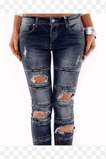 Distressed Ripped Skinny Jeans