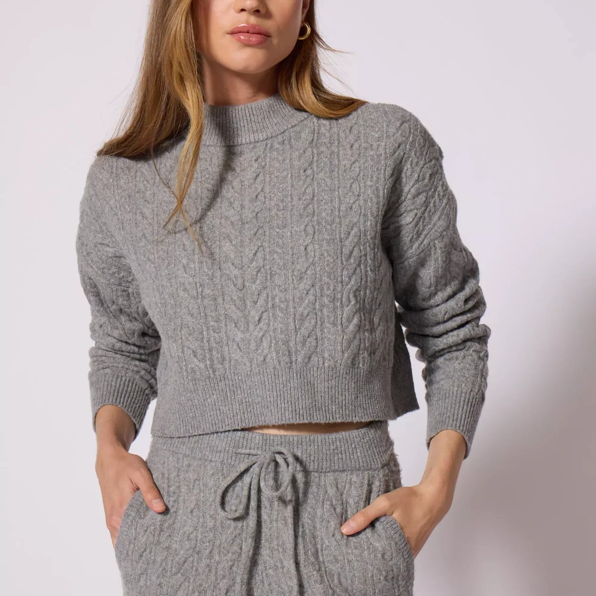Cropped Knit Sweater